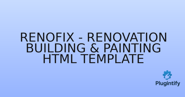 Read more about the article Renofix – Renovation Building & Painting HTML Template