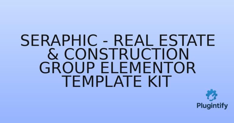 Read more about the article Seraphic – Real Estate & Construction Group Elementor Template Kit