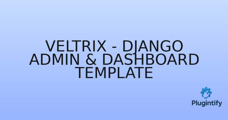 Read more about the article Veltrix – Django Admin & Dashboard Template