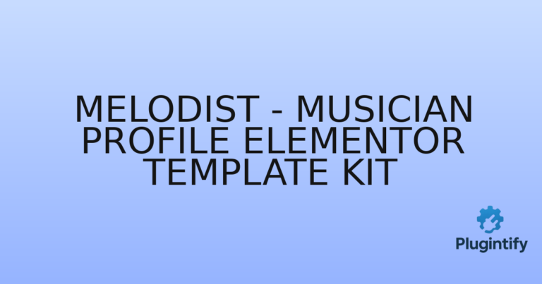 Read more about the article Melodist – Musician Profile Elementor Template Kit