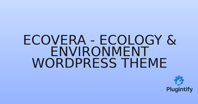 Read more about the article Ecovera – Ecology & Environment WordPress Theme