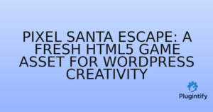 Read more about the article Pixel Santa Escape: A Fresh HTML5 Game Asset for WordPress Creativity