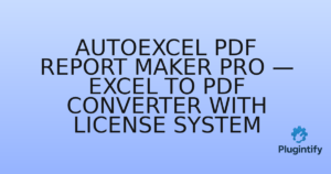 Read more about the article AutoExcel PDF Report Maker Pro — Excel to PDF Converter with License System