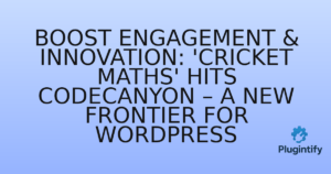 Read more about the article Boost Engagement & Innovation: ‘Cricket Maths’ Hits Codecanyon – A New Frontier for WordPress