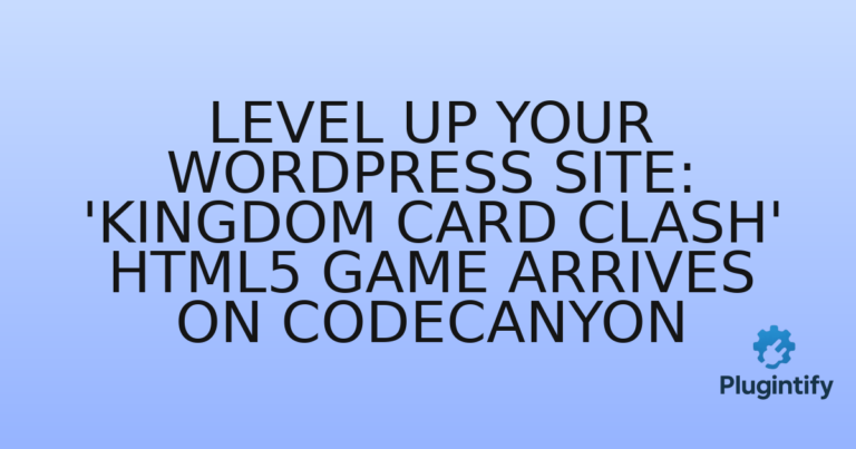 Read more about the article Level Up Your WordPress Site: ‘Kingdom Card Clash’ HTML5 Game Arrives on CodeCanyon