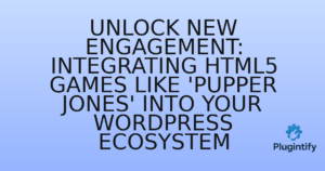 Read more about the article Unlock New Engagement: Integrating HTML5 Games like ‘Pupper Jones’ into Your WordPress Ecosystem