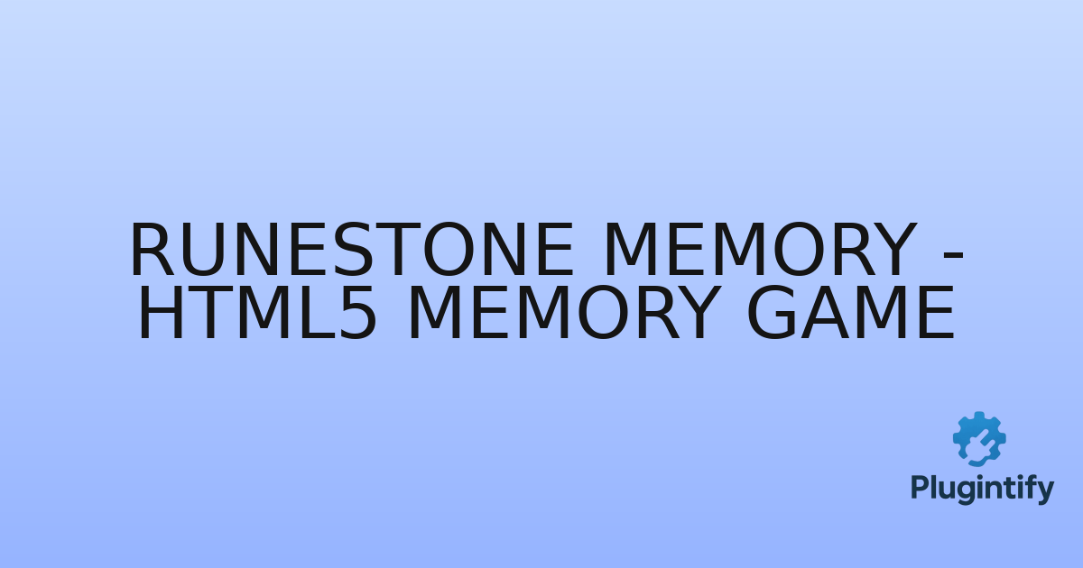 You are currently viewing Runestone Memory – HTML5 Memory game
