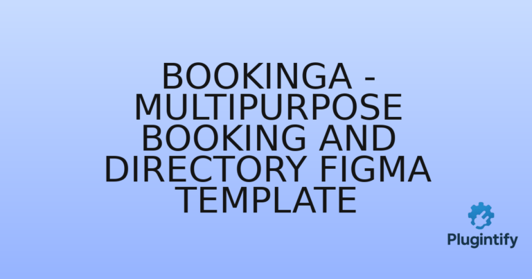 Read more about the article Bookinga – Multipurpose Booking and Directory Figma Template