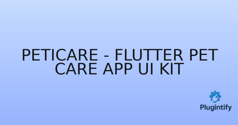 Read more about the article Peticare – Flutter Pet Care App UI Kit