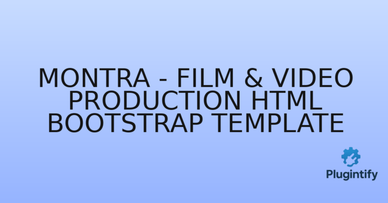 Read more about the article Montra – Film & Video Production HTML Bootstrap Template