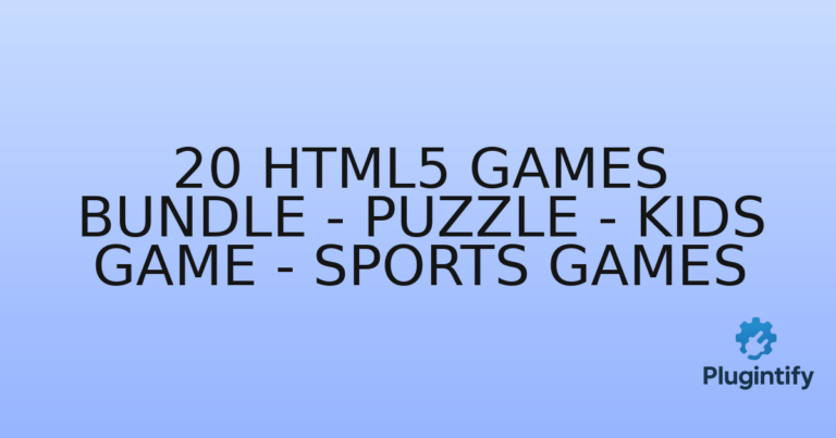 Read more about the article 20 HTML5 Games Bundle – Puzzle – Kids game – Sports games