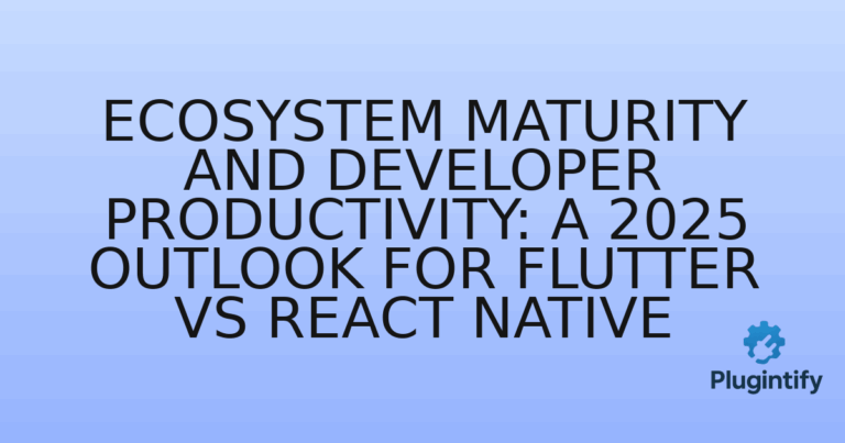 Read more about the article Ecosystem Maturity and Developer Productivity: A 2025 Outlook for Flutter vs React Native