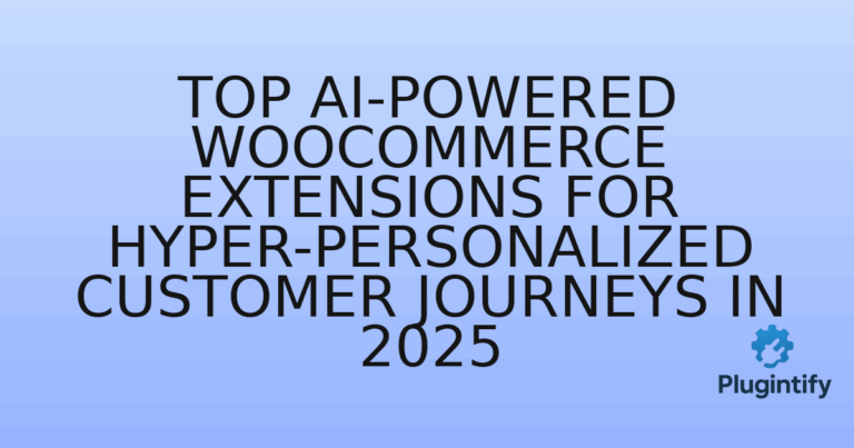 Read more about the article Top AI-Powered WooCommerce Extensions for Hyper-Personalized Customer Journeys in 2025