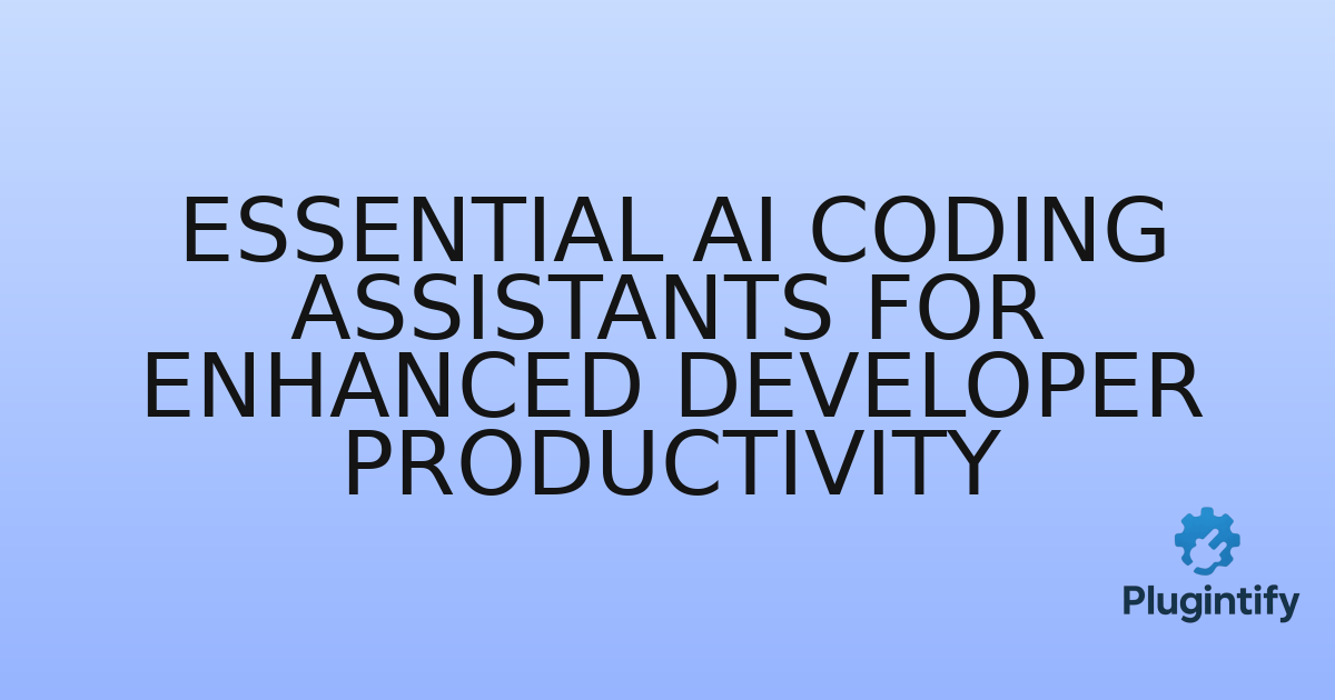 You are currently viewing Essential AI Coding Assistants for Enhanced Developer Productivity