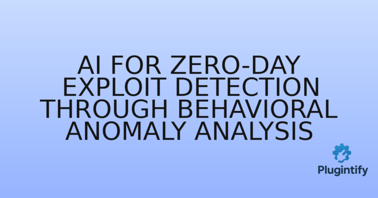 Read more about the article AI for Zero-Day Exploit Detection through Behavioral Anomaly Analysis