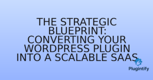 Read more about the article The Strategic Blueprint: Converting Your WordPress Plugin into a Scalable SaaS