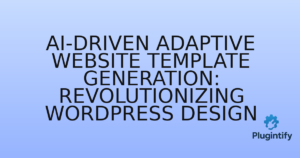 Read more about the article AI-Driven Adaptive Website Template Generation: Revolutionizing WordPress Design