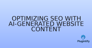 Read more about the article Optimizing SEO with AI-generated Website Content