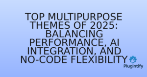 Read more about the article Top Multipurpose Themes of 2025: Balancing Performance, AI Integration, and No-Code Flexibility