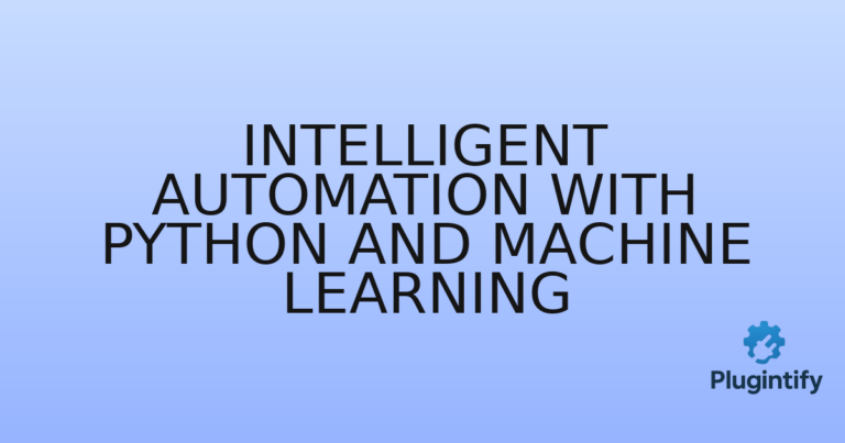 Read more about the article Intelligent Automation with Python and Machine Learning