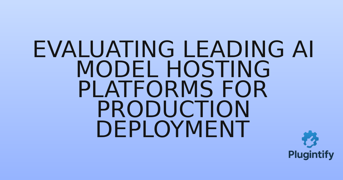 You are currently viewing Evaluating Leading AI Model Hosting Platforms for Production Deployment