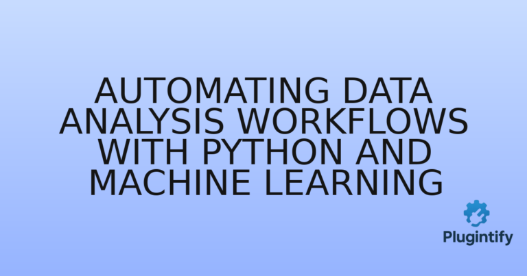 Read more about the article Automating Data Analysis Workflows with Python and Machine Learning