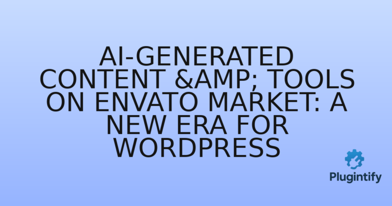 Read more about the article AI-Generated Content & Tools on Envato Market: A New Era for WordPress