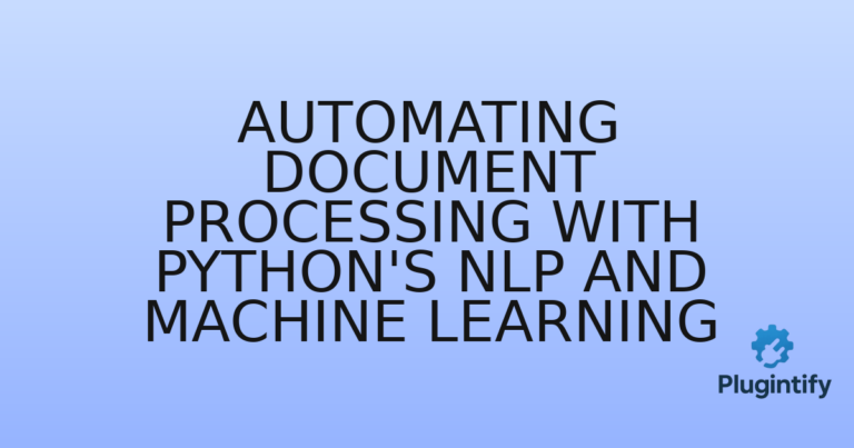 Read more about the article Automating Document Processing with Python’s NLP and Machine Learning