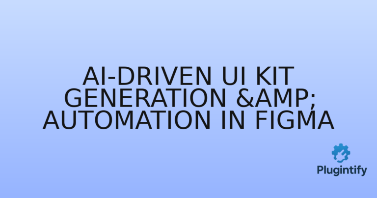 Read more about the article AI-Driven UI Kit Generation & Automation in Figma