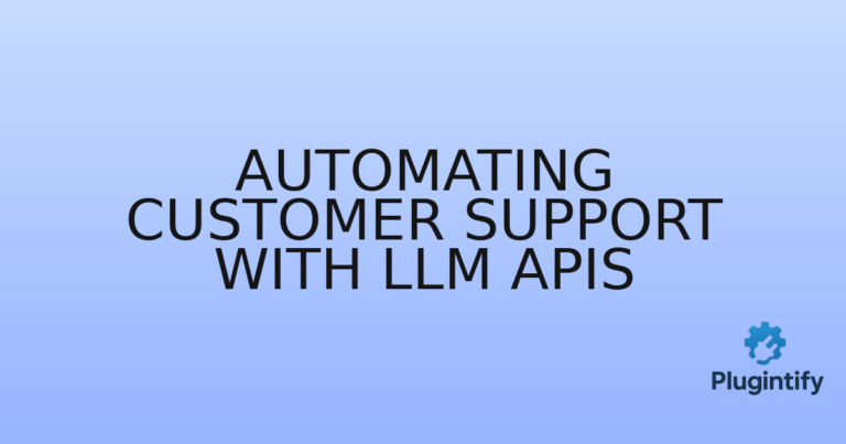 Read more about the article Automating Customer Support with LLM APIs