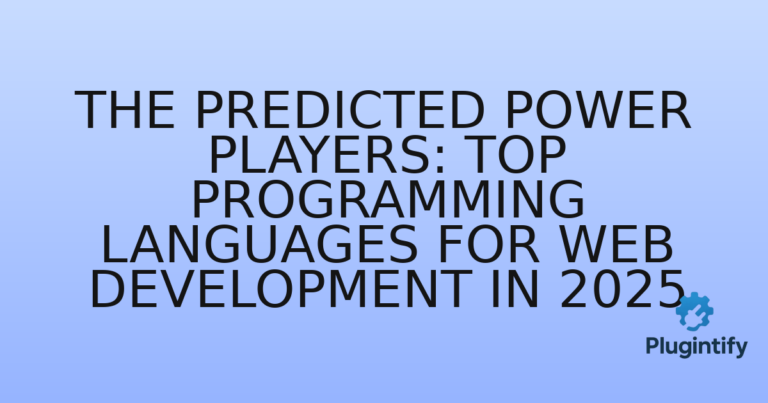 Read more about the article The Predicted Power Players: Top Programming Languages for Web Development in 2025