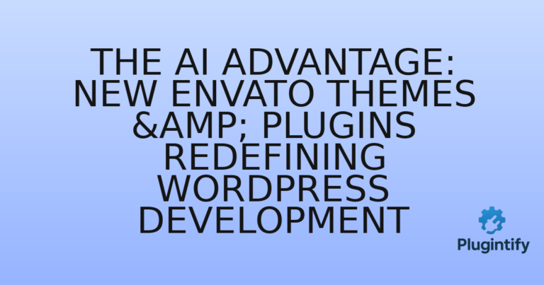 Read more about the article The AI Advantage: New Envato Themes & Plugins Redefining WordPress Development