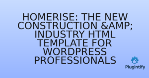 Read more about the article HomeRise: The New Construction & Industry HTML Template for WordPress Professionals