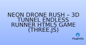Read more about the article Neon Drone Rush – 3D Tunnel Endless Runner HTML5 Game (Three.js)