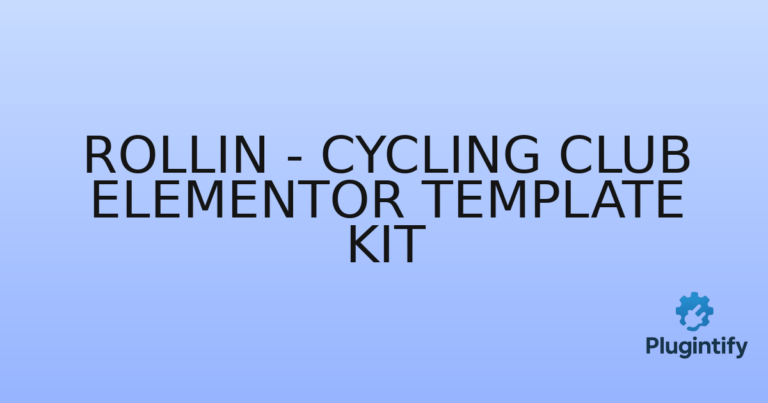 Read more about the article Rollin – Cycling Club Elementor Template Kit