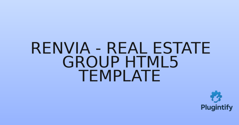 Read more about the article Renvia – Real Estate Group HTML5 Template