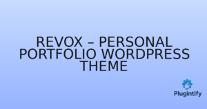 Read more about the article Revox – Personal Portfolio WordPress Theme