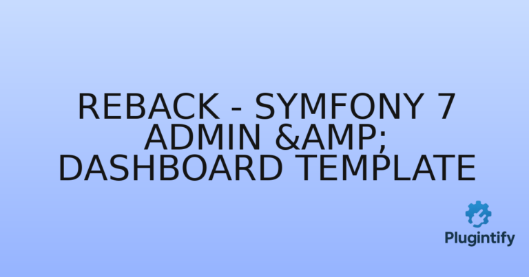 Read more about the article Reback – Symfony 7 Admin & Dashboard Template