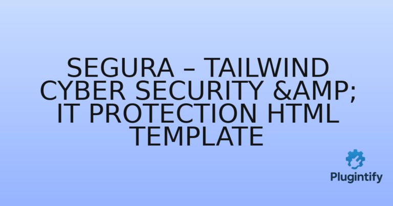 Read more about the article Segura – Tailwind Cyber Security & IT Protection HTML Template