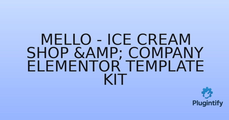 Read more about the article Mello – Ice Cream Shop & Company Elementor Template Kit