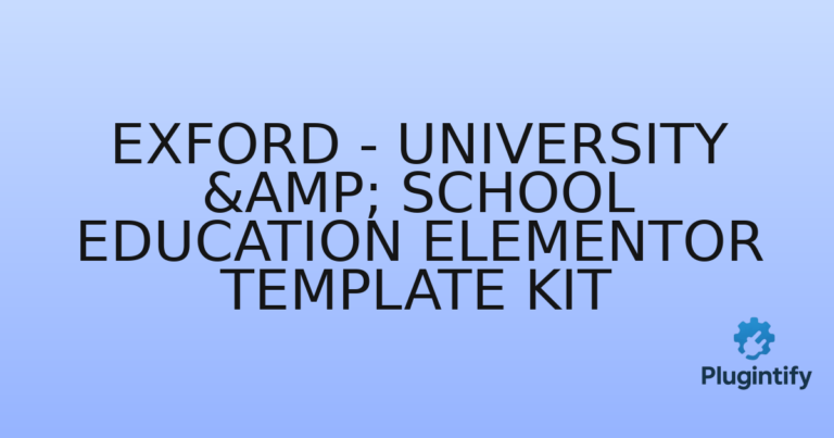 Read more about the article Exford – University & School Education Elementor Template Kit