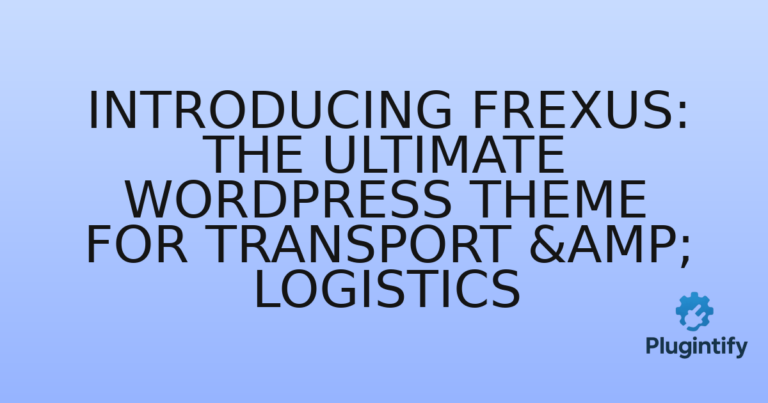 Read more about the article Introducing Frexus: The Ultimate WordPress Theme for Transport & Logistics