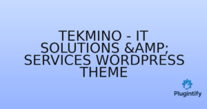 Read more about the article Tekmino – IT Solutions & Services WordPress Theme