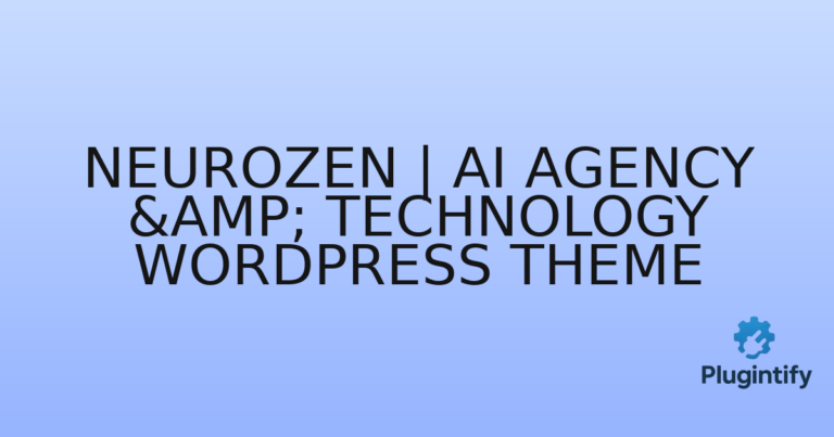 Read more about the article Neurozen | AI Agency & Technology WordPress Theme