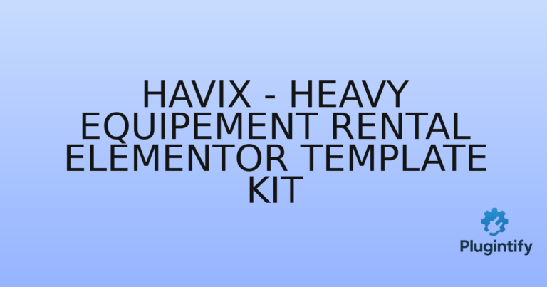 Read more about the article Havix – Heavy Equipement Rental Elementor Template Kit
