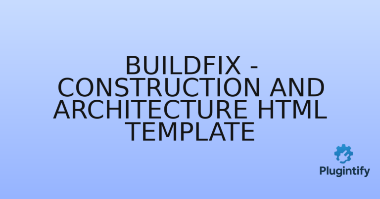 Read more about the article BuildFix – Construction and Architecture HTML Template