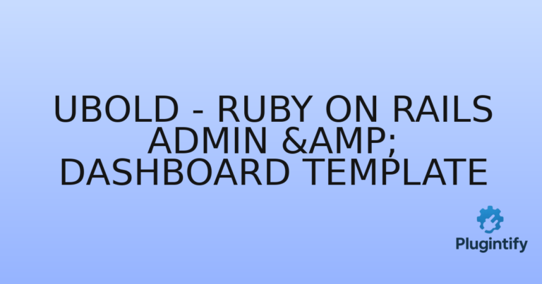 Read more about the article UBold – Ruby on Rails Admin & Dashboard Template