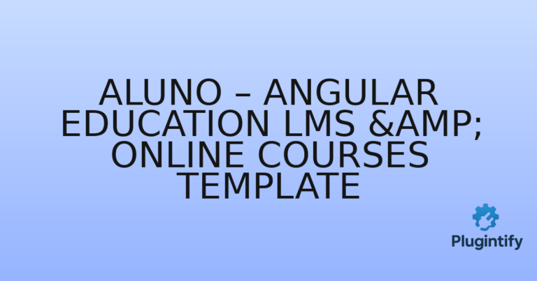 Read more about the article Aluno – Angular Education LMS & Online Courses Template