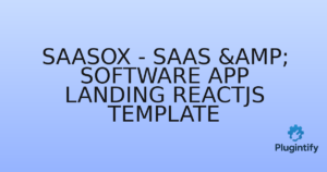 Read more about the article SaasoX – SaaS & Software App Landing ReactJs Template