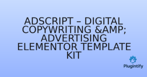 Read more about the article Adscript – Digital Copywriting & Advertising Elementor Template Kit